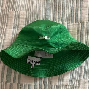 Ganni moiré Bucket hat